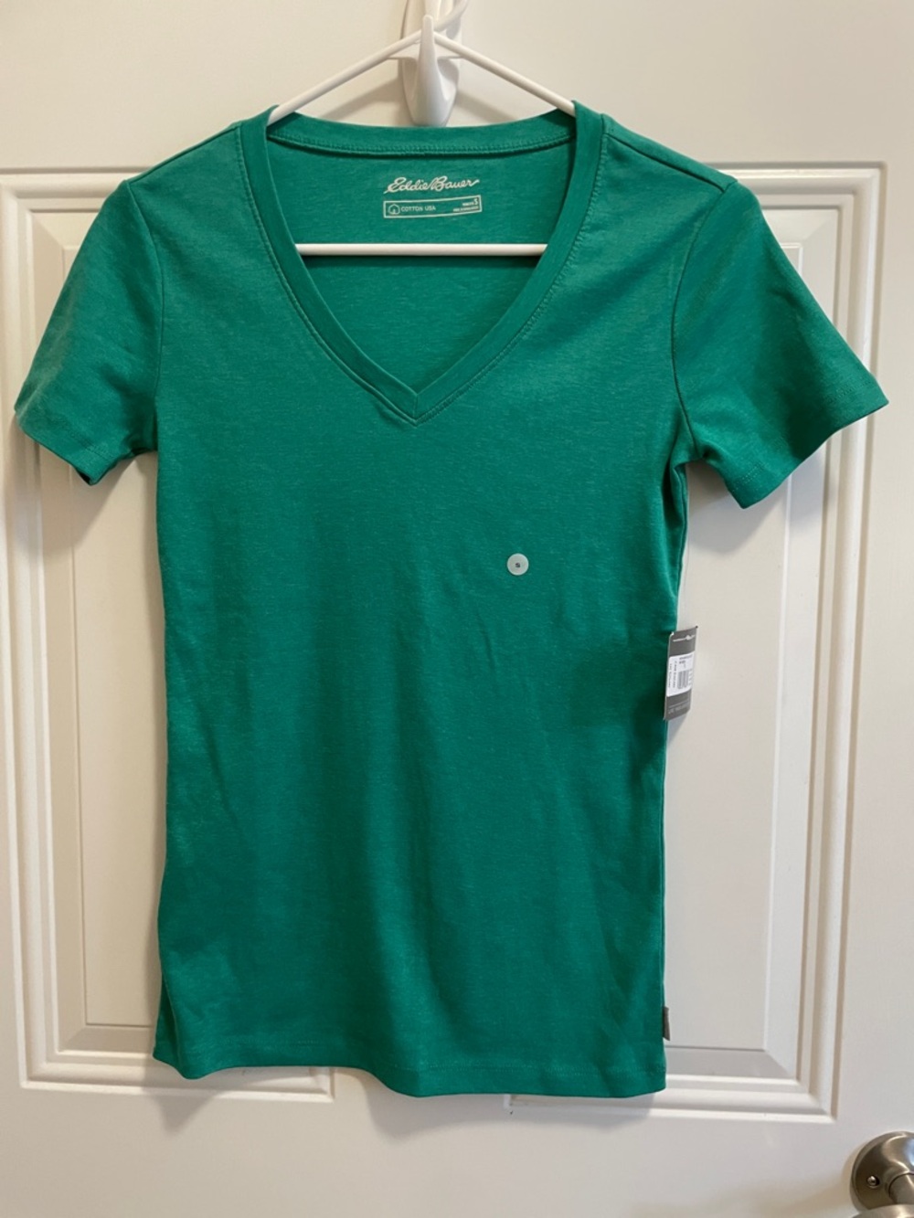Eddie Bauer Women’s V-Neck Short Sleeve Tee - Emerald Green